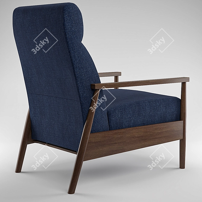 Ramsay Manual Recliner: Ultimate Comfort 3D model image 3