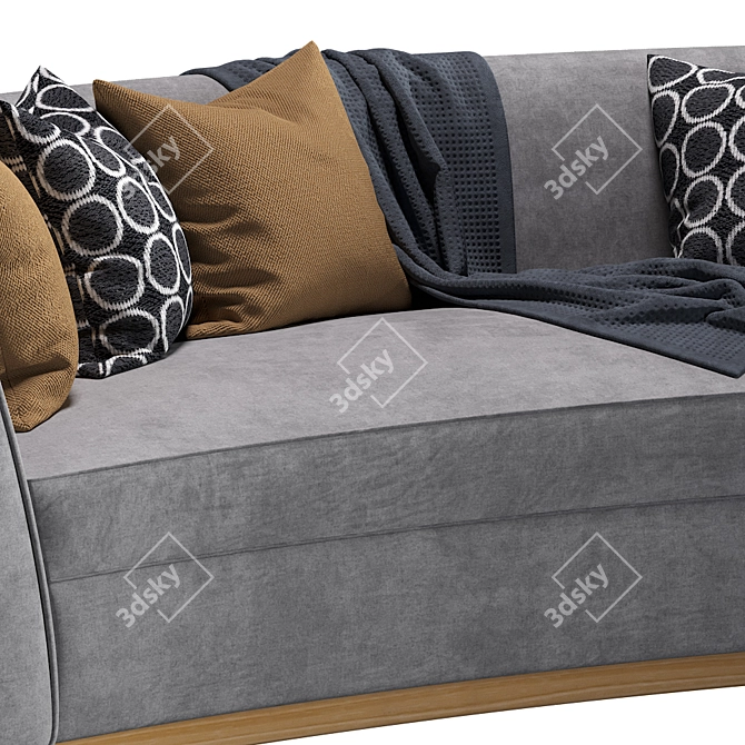 Laredo Compact Sofa: Stylish and Versatile 3D model image 3