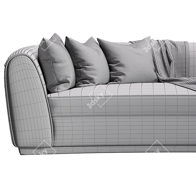 Laredo Compact Sofa: Stylish and Versatile 3D model image 5