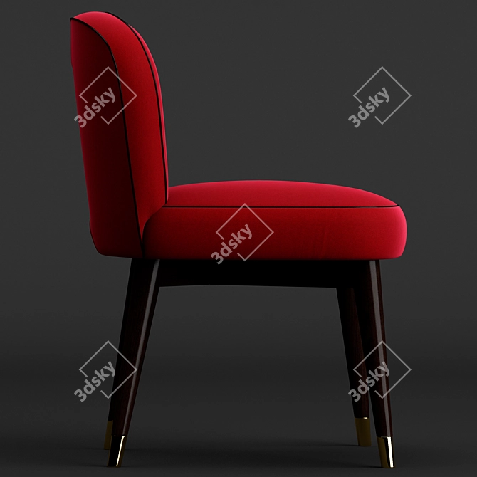 Olivia Black Tie Chair 3D model image 3