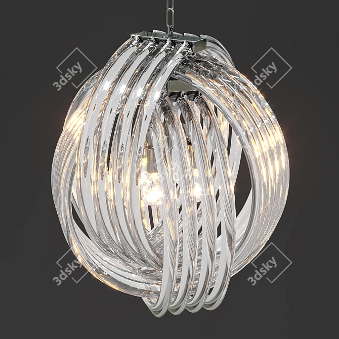 Elegant Marco Polo Ceiling Lamps - L, M, S 3D model image 4