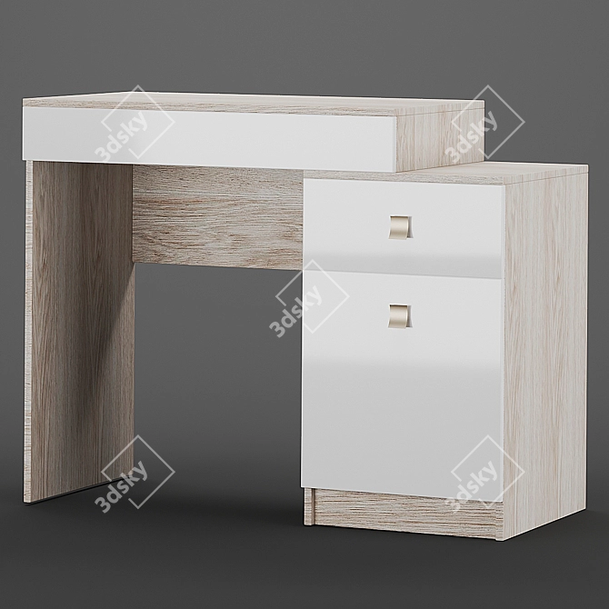 Nord Dressing Table: Sleek and Scandinavian 3D model image 2