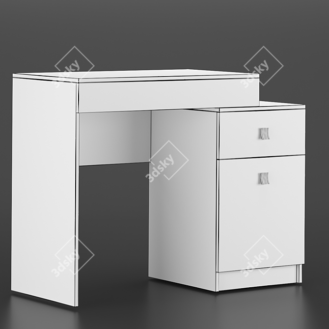 Nord Dressing Table: Sleek and Scandinavian 3D model image 4