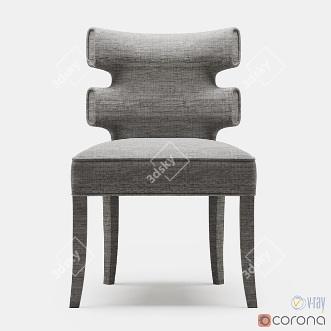 Luxury Gaia Dining Chair 3D model image 2