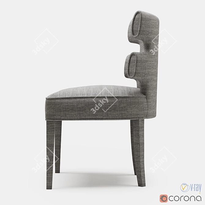 Luxury Gaia Dining Chair 3D model image 3