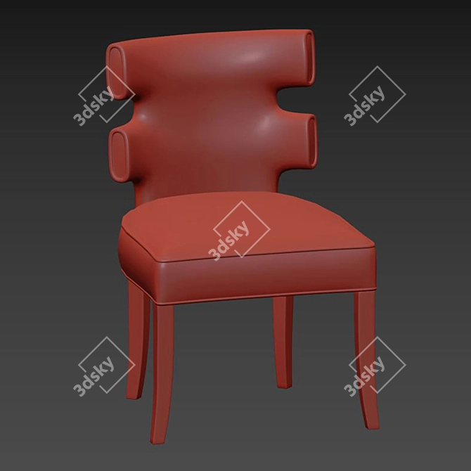 Luxury Gaia Dining Chair 3D model image 5