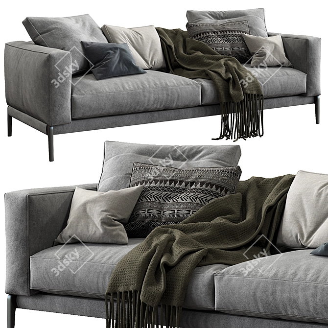 Modern Flexform 2013 Romeo Sofa 3D model image 1