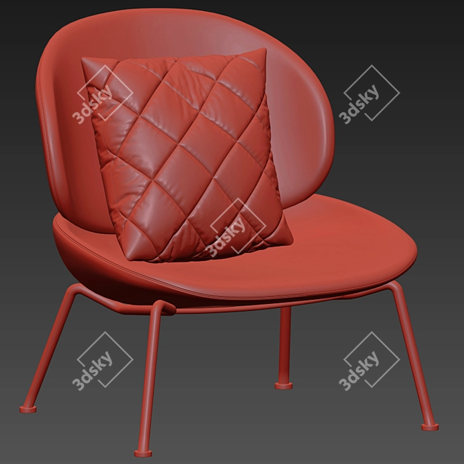 Tellin Lounge Chair: Modern Comfort and Style 3D model image 4