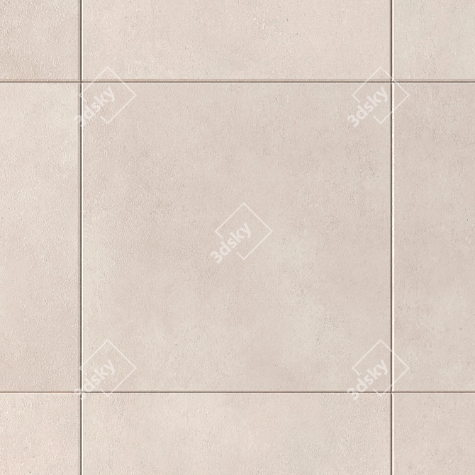 Core Beige Concrete Wall Tiles: Multi-Texture Design 3D model image 2