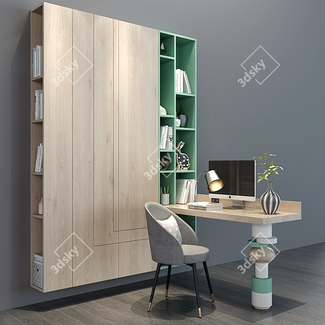 Elegant Home Furniture Set 3D model image 1