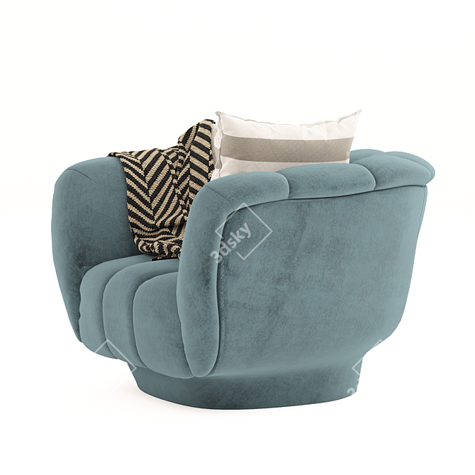 Odea Armchair: Stylish comfort at home 3D model image 2