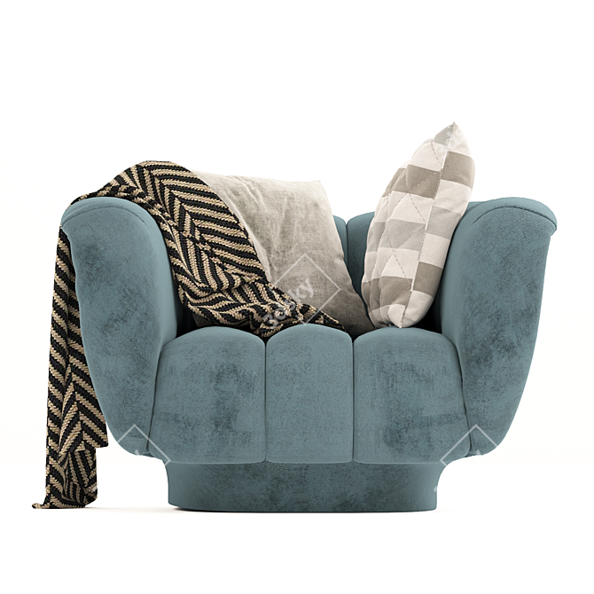 Odea Armchair: Stylish comfort at home 3D model image 4