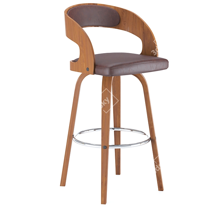 Modern Bar Stool Set 2014 3D model image 3