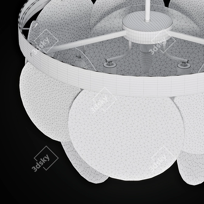 Postmodern Chandelier | Ø 60×38 cm 3D model image 3