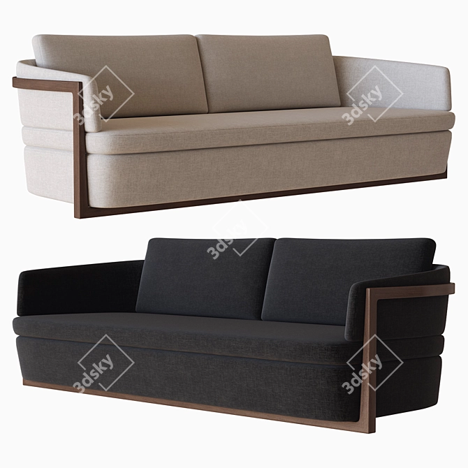 Luxury Italian Sofa: Porada Arena Divano 3D model image 1