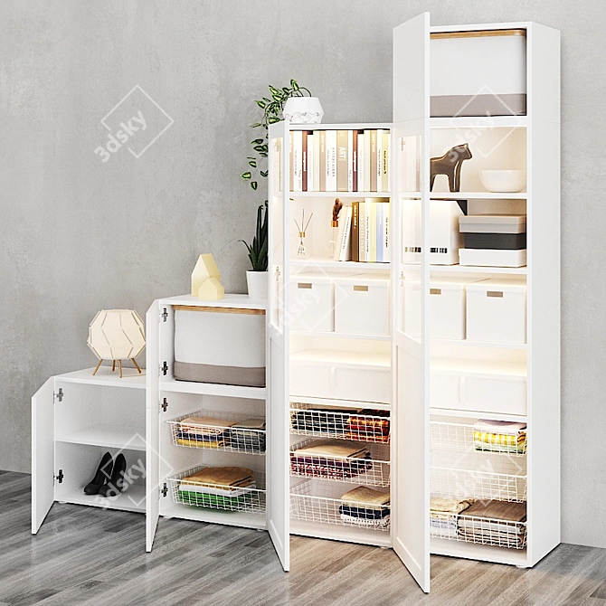 OPHUS Combined Storage Cabinet | IKEA 3D model image 3