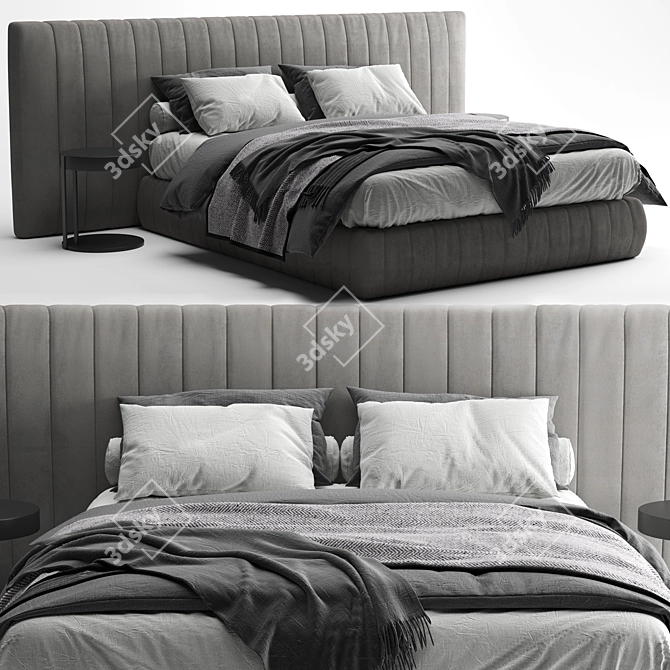 Modern Bed Meridiani Tuyo 2012 3D model image 1