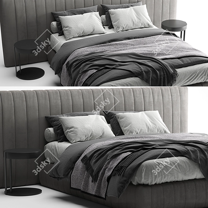 Modern Bed Meridiani Tuyo 2012 3D model image 3