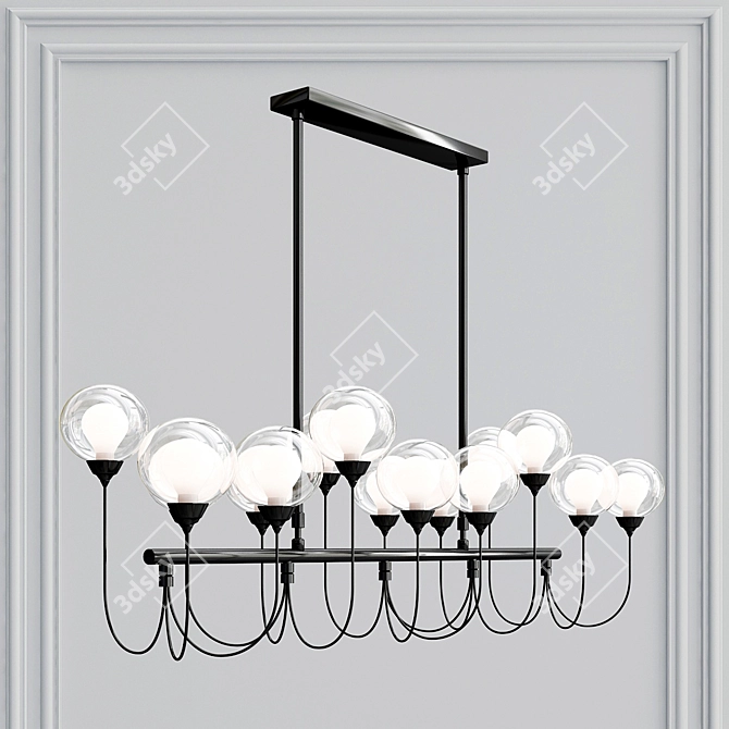 Elegant DeMarkt Chandelier: Bremen 3D model image 3