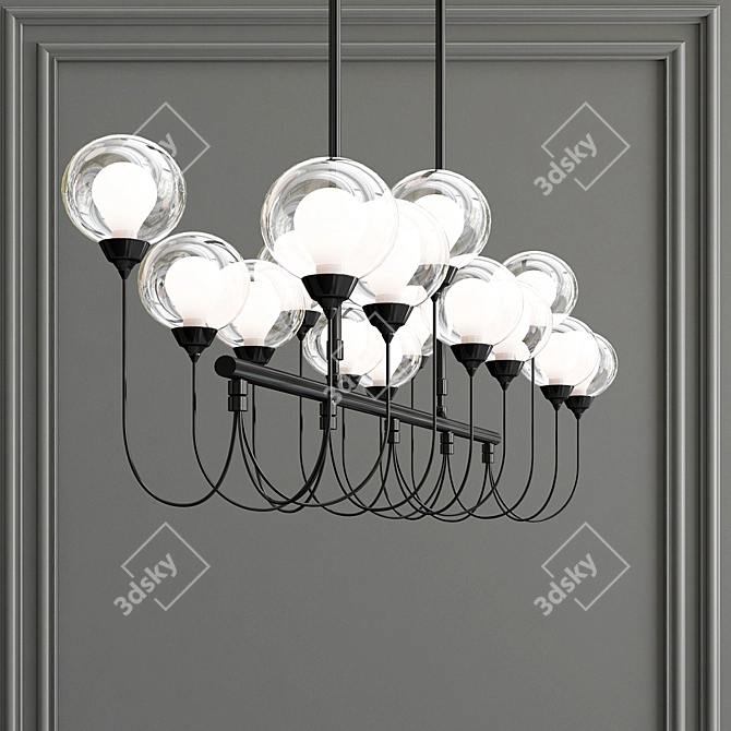 Elegant DeMarkt Chandelier: Bremen 3D model image 4