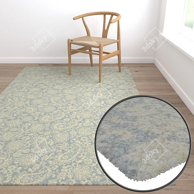 High Quality Carpet Set 3D model image 5