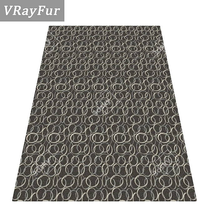 Premium Carpet Set: 3 High-Quality Textured Options 3D model image 2