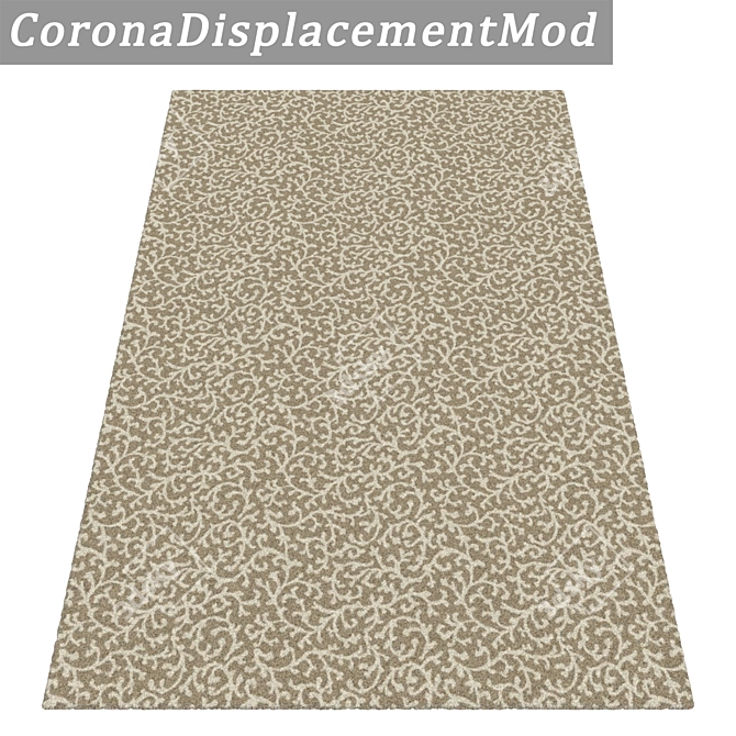 3-Piece High-Quality Carpets Set 3D model image 4
