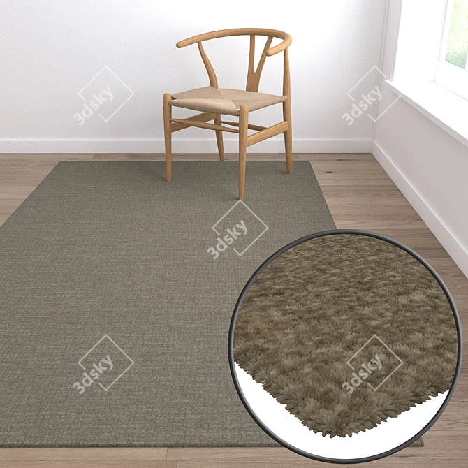 Luxurious Carpet Set: High-Quality Textures & Multiple Variations 3D model image 5