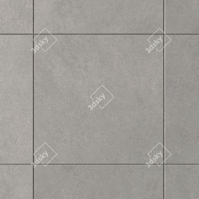 Cumulus Grey Concrete Wall Tiles: Stylish and Versatile 3D model image 2