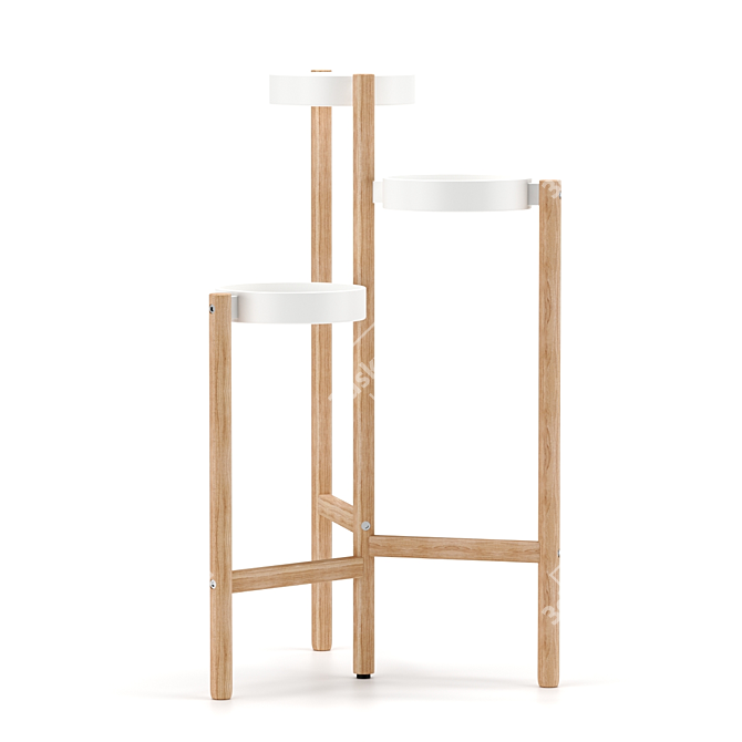Bamboo Pedestal: Satsumas IKEA 3D model image 1