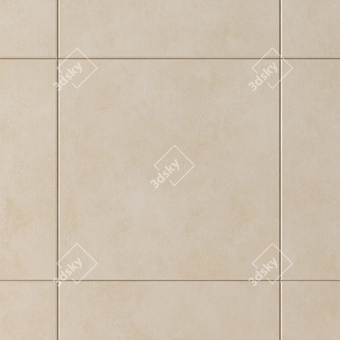 Galaxy Cream Concrete Wall Tiles 3D model image 2