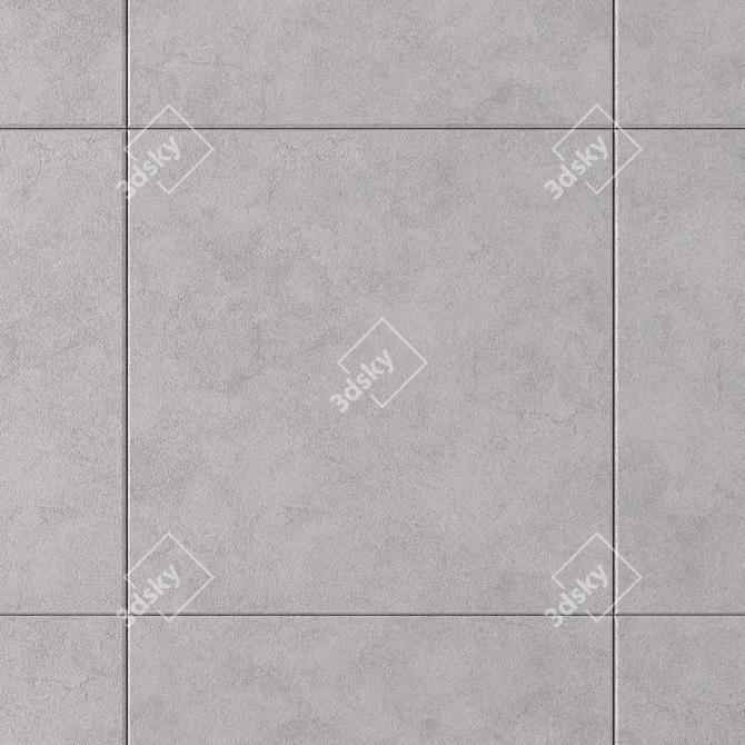 Nirvana Grey Concrete Wall Tiles 3D model image 2