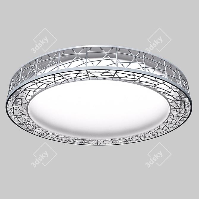 Sleek LED Circle Ceiling Light 3D model image 1