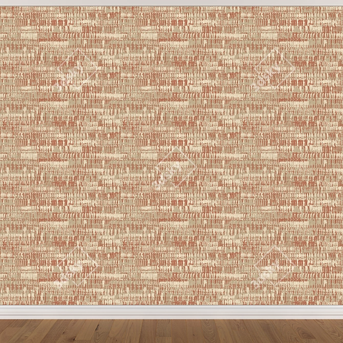 Seamless Wallpaper Set: 753 in 3 Colors 3D model image 2