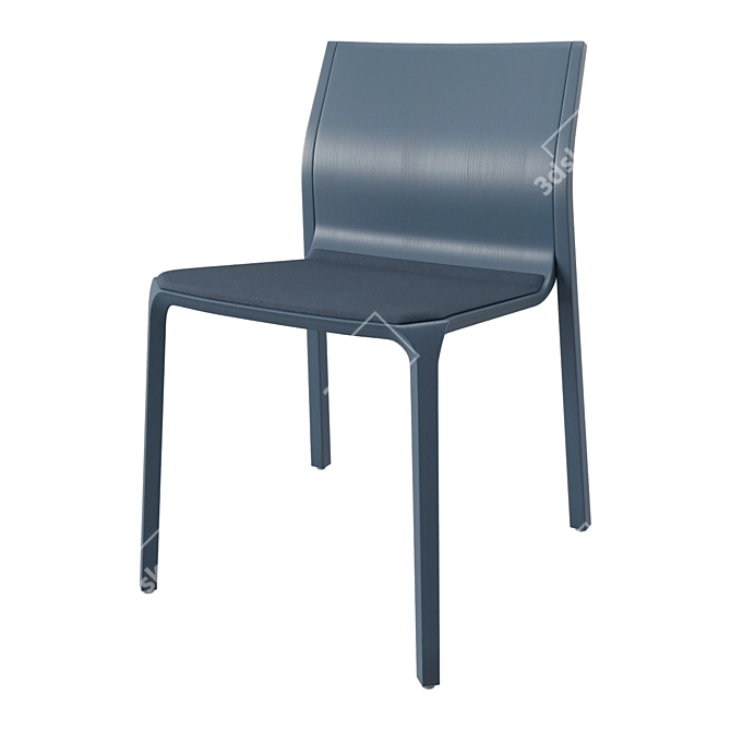 Ondarreta Silu Galleta: Stylish and Versatile Dining Chair 3D model image 4