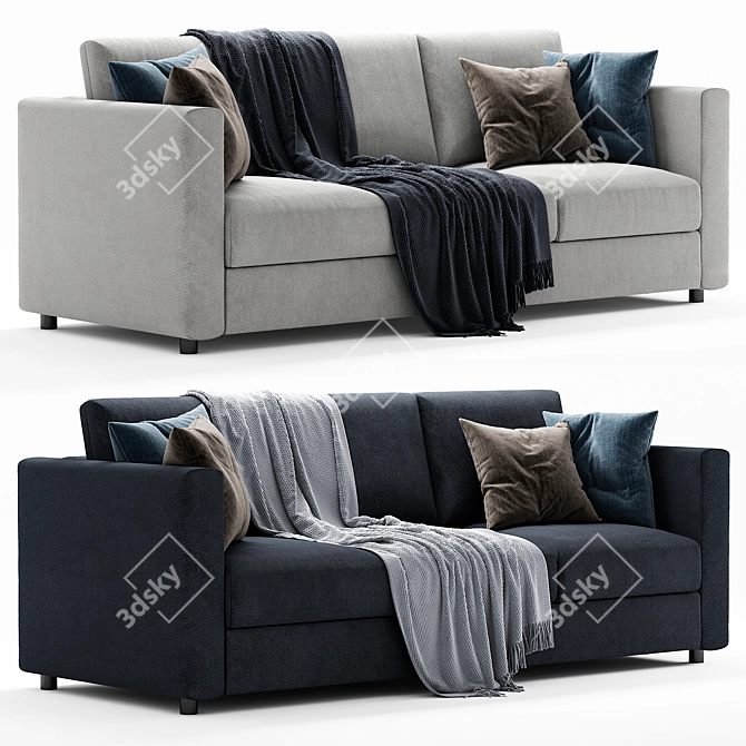 Elegant and Comfortable Ikea Finnala Sofa 3D model image 1