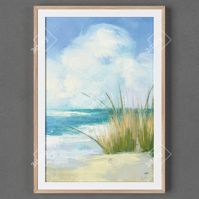 Artistic Frames: Collection of 2 exquisite pieces 3D model image 2