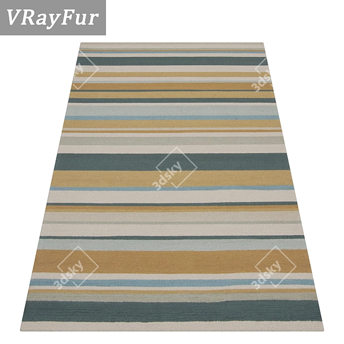 Premium Carpet Set 916 3D model image 2