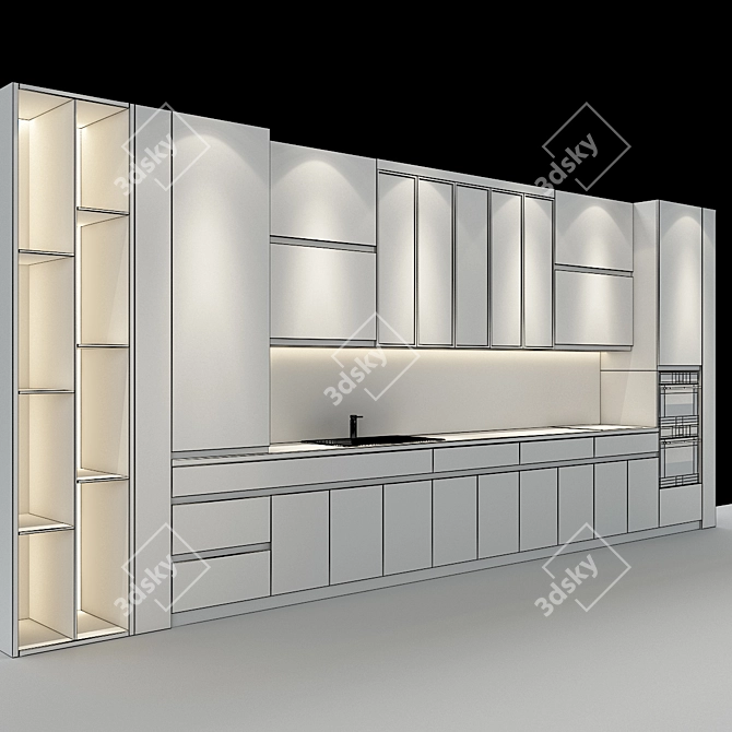 Multifunctional Kitchen Organizer 3D model image 3