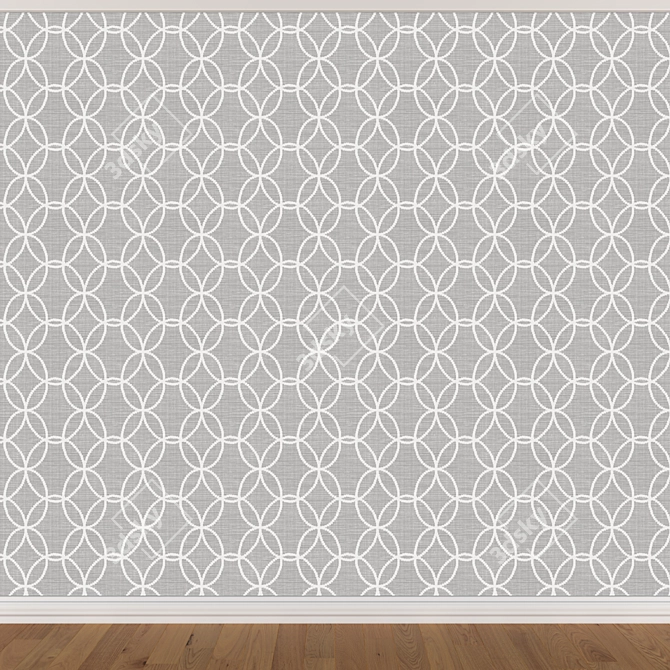 Seamless Wallpaper Set - 3 Colors 3D model image 3