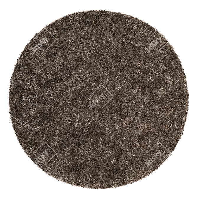 Elegant Circle Rug 3D model image 2