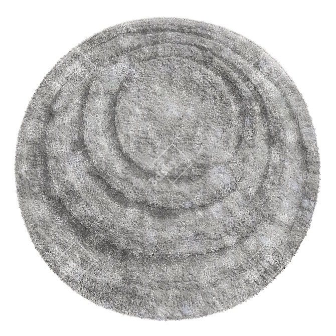 Elegant Round Rug - 10 3D model image 2