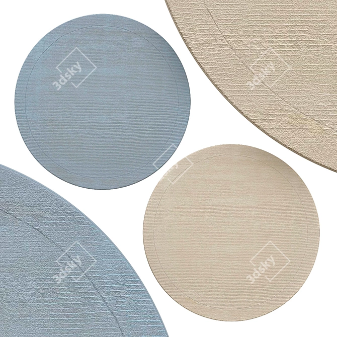 Elegant Round Rugs | No. 018 3D model image 1