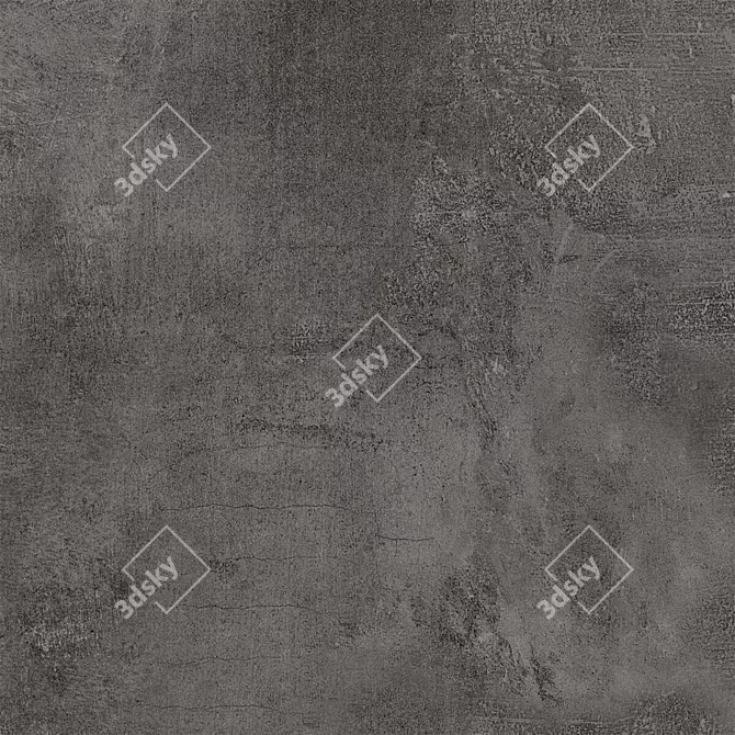 Ares Black Concrete Wall Tiles - Set of 1 3D model image 5