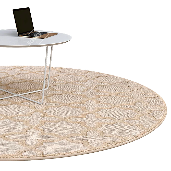 Elegant Circle Rugs | No. 019 3D model image 2