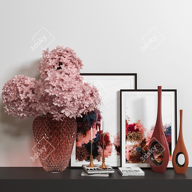 Elegant Decorative Set 3D model image 1