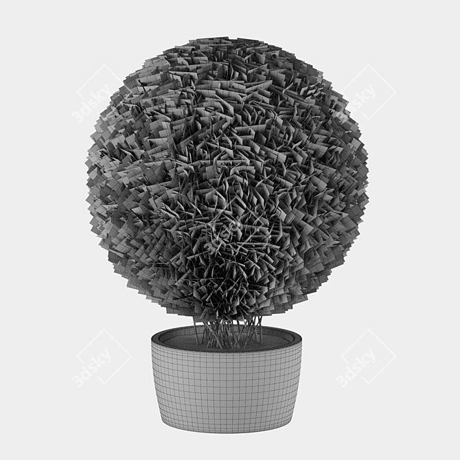 Giant Thuja Folding Planter 3D model image 3