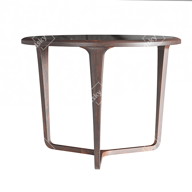 Modern Walnut Dining Table: D Seregin 3D model image 3