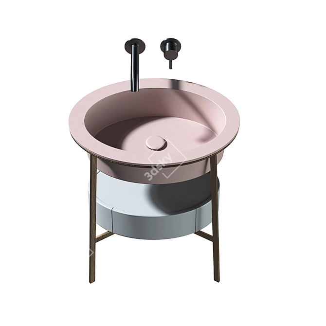 Cielo Oval Catino Sink 3D model image 3