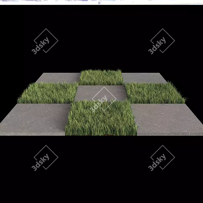 Elegant Decorative Floor Set 3D model image 1